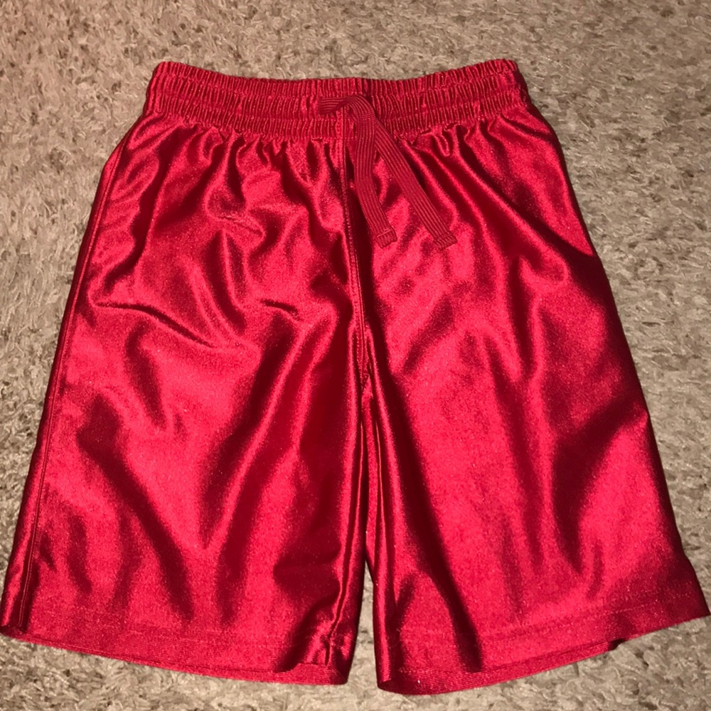 Red boys athletic shorts- size 7/8